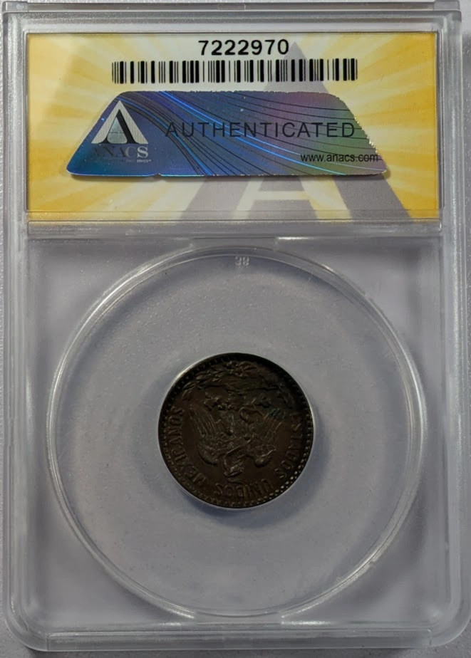 1915 Mo MEXICO Bronze 2 CENTAVOS ANACS MS-60