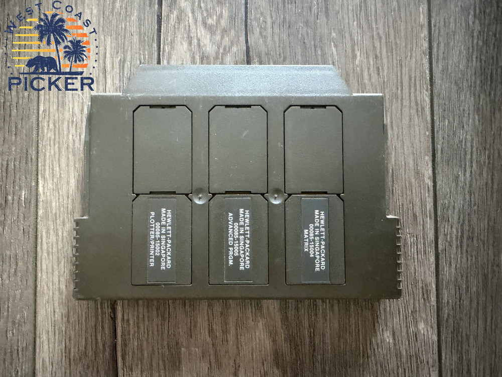 Hewlett Packard 82936A ROM Drawer 3 ROMS -Matrix/ Advanced Prgm /Plotter Printer