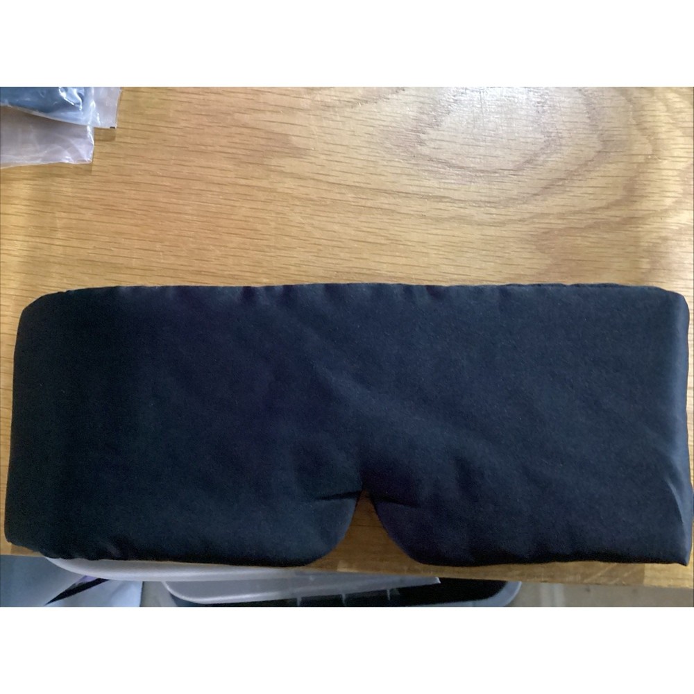 Icoobreeze Silk Sleeping Mask With Strap Black