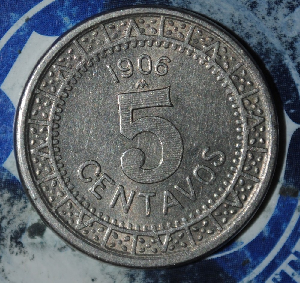 AU Mexico 5 Centavos  1906 {{{D099