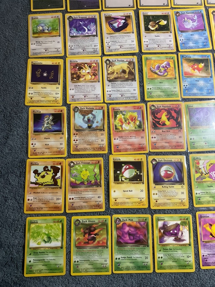 Pokemon Bundle - part Complete Team Rocket Set Common/Uncommon ⭐ Vintage