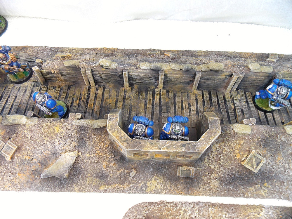 WARGAMING TERRAIN PAINTED ADVANCE ORDERS,TRENCH SYSTEM