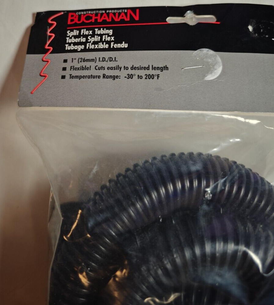 Buchanan Construction Products Split Flex Tubing, 1" I.D. 5ft., 772242