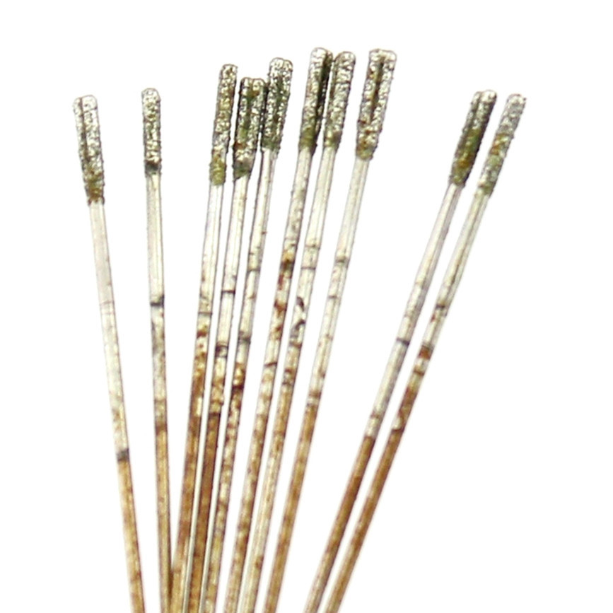 20Pcs Diamond Drill Saw Hole 1.4 mm Coated Lapidary Solid Bits for Jewelry Tools