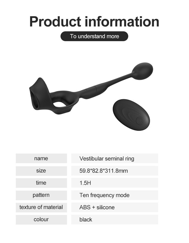 Remote Electric Penis-Stretcher-Sleeve Penis-Enhancer-Ring Men Delay Ejaculation