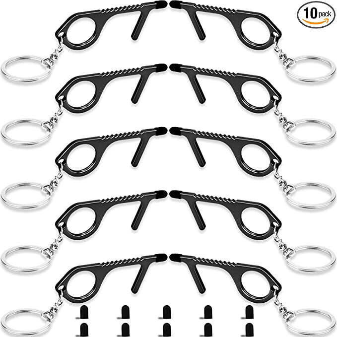 10Pack No-Touch Door Opener Tool