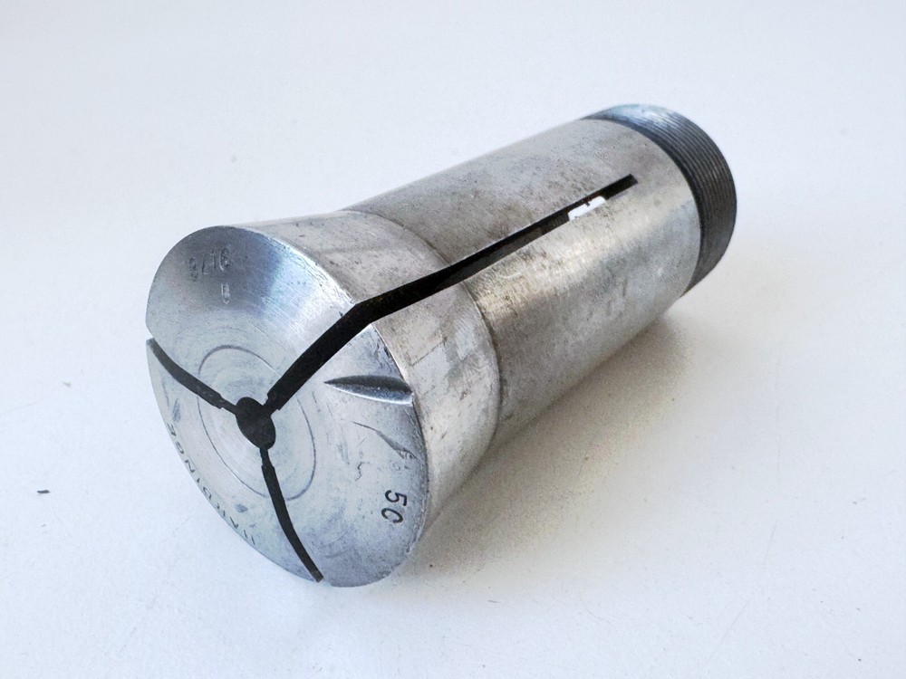 3/16" HARDINGE 5C Round Collet External & Internal Threads .1875" USA