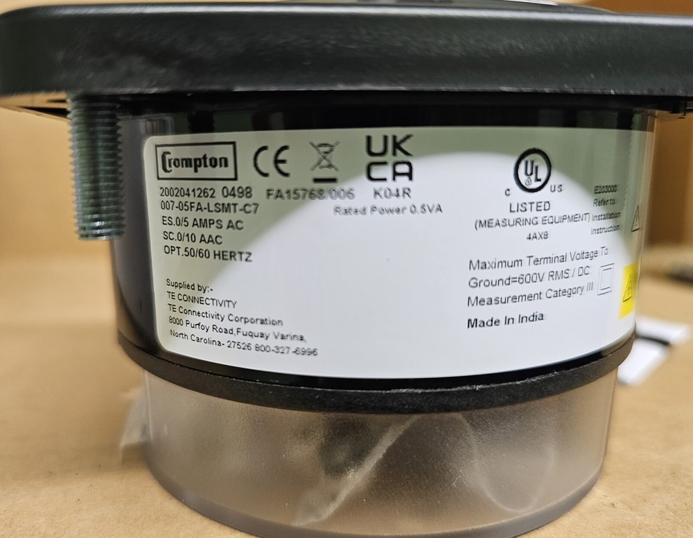 CROMPTON / TE Connectivity 007-05FA-LSMTC7 Ammeter