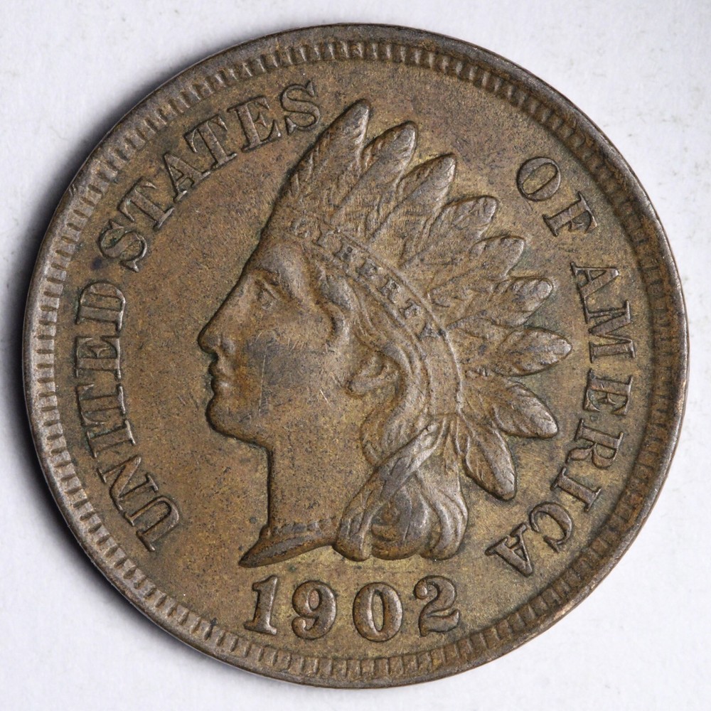 1902 Indian Head Cent Penny FULL BOLD LIBERTY E651