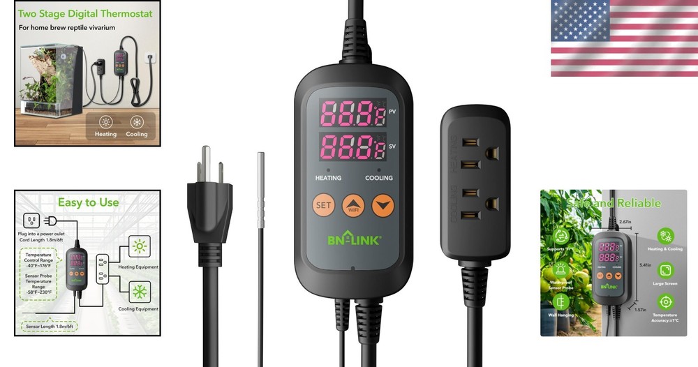 Precision Temperature Controller for Aquariums, Homebrew, and Seed Germination