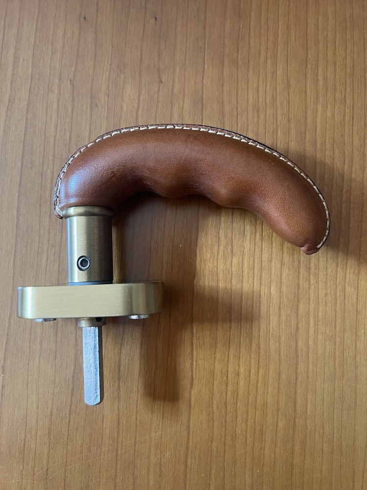 Brown Brass Leather Coated Handle
