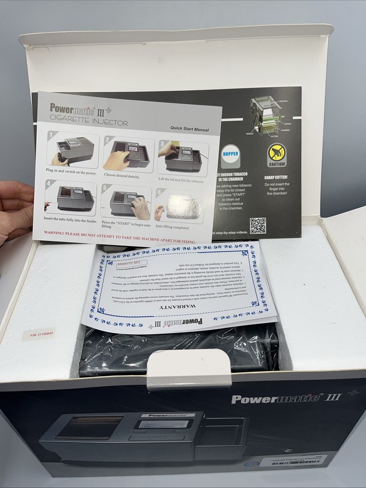 Powermatic III+ Electric Automatic Cigarette Tobacco Rolling Machine