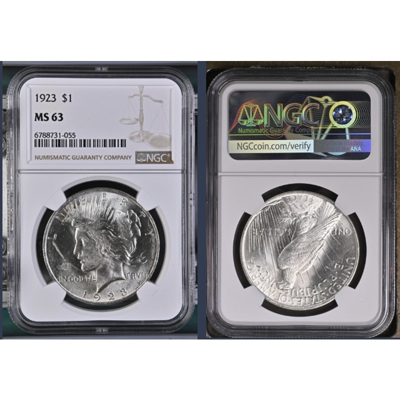 1923 Peace Dollar ~ NGC MS63