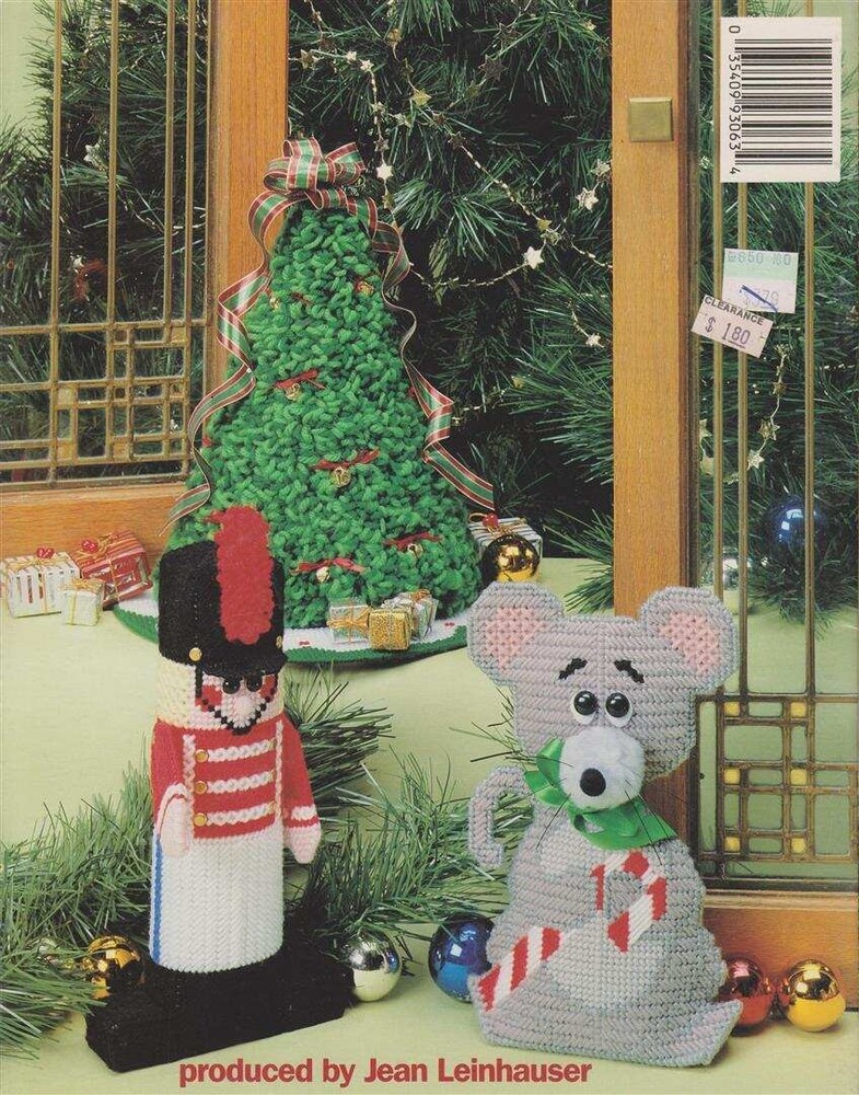 OOP!!!PLASTIC CANVAS CHRISTMAS DOORSTOPS 6 CUTE PROJECTS!!!