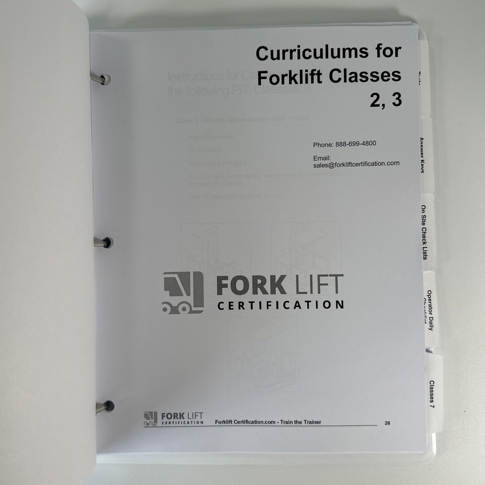 Forklift Certification Kit OSHA Compliant, Complete Train The Trainer Bundle