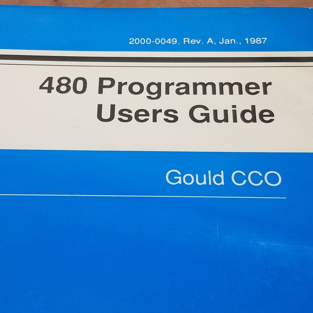 Gould 2000-0049 Rev. A 480 Programmer Users Guide - USED