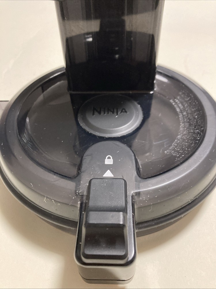 Ninja Blender Food Processor BL820 Feed Chute Lid W/ Lock, Pusher Replacement