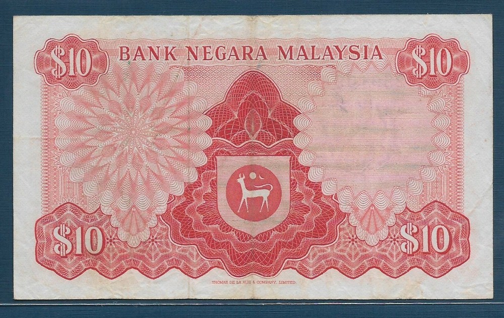 Malaysia 10 Ringgit, 1972, P 9, VF
