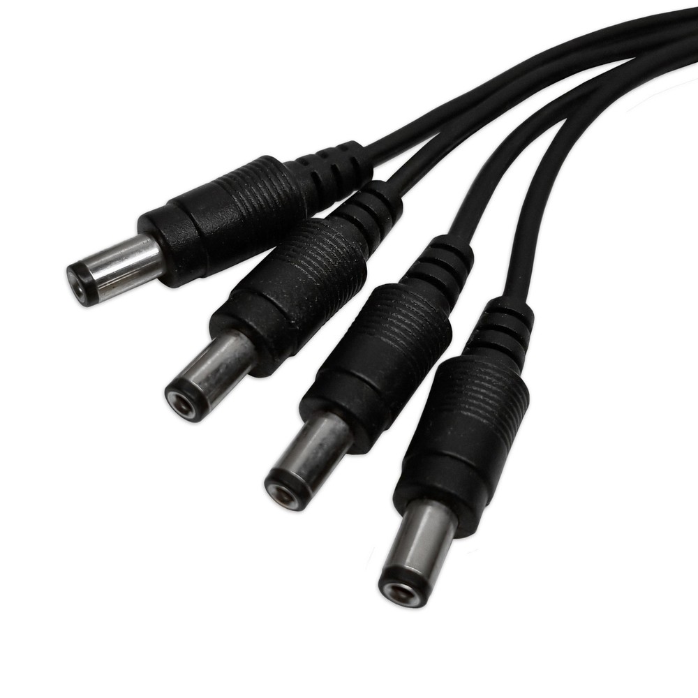 4 Pack - 4 Way Channel DC Power Splitter Adapter Cable for CCTV Security Camera