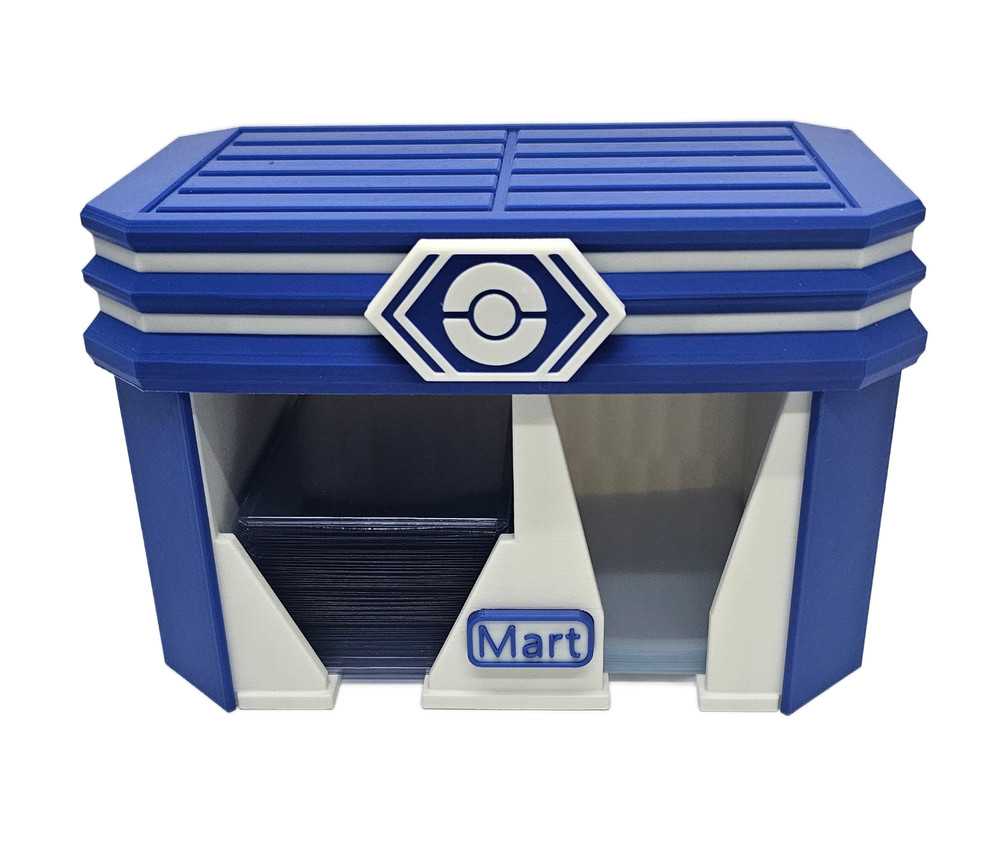 Pokemon Poke Mart Style Top Loader & Sleeves Holder Multi-Colored