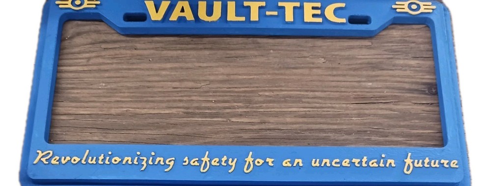Fallout Vault-Tec  license plate frame