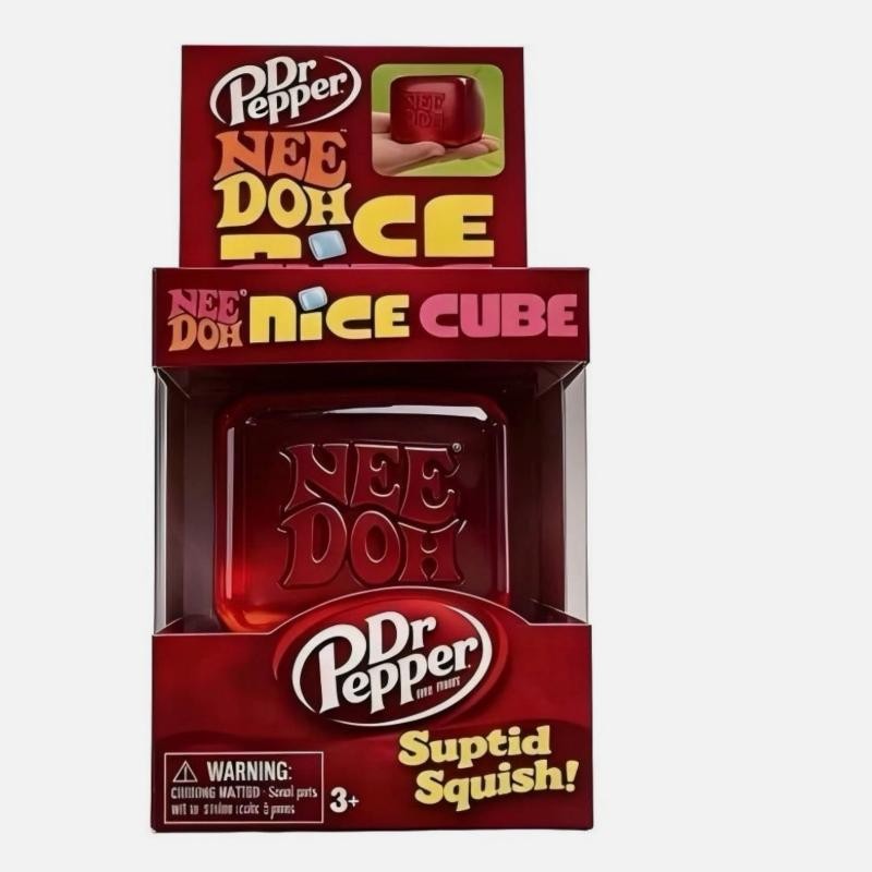 NeeDoh Limited Edition Dr Pepper Nice Cube Suptid Squish