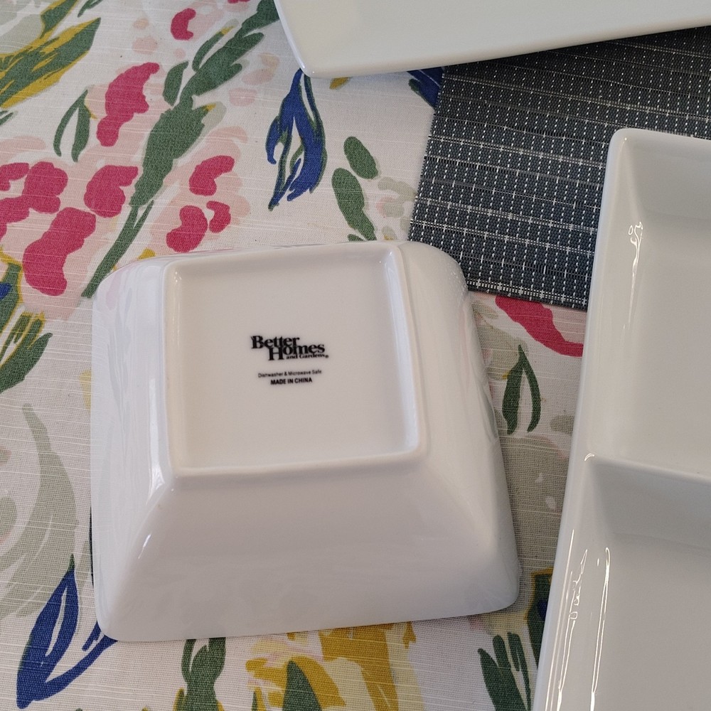 Palate & Plate Better Homes WORLD White Ceramic 5-Piece Dinner Service Set