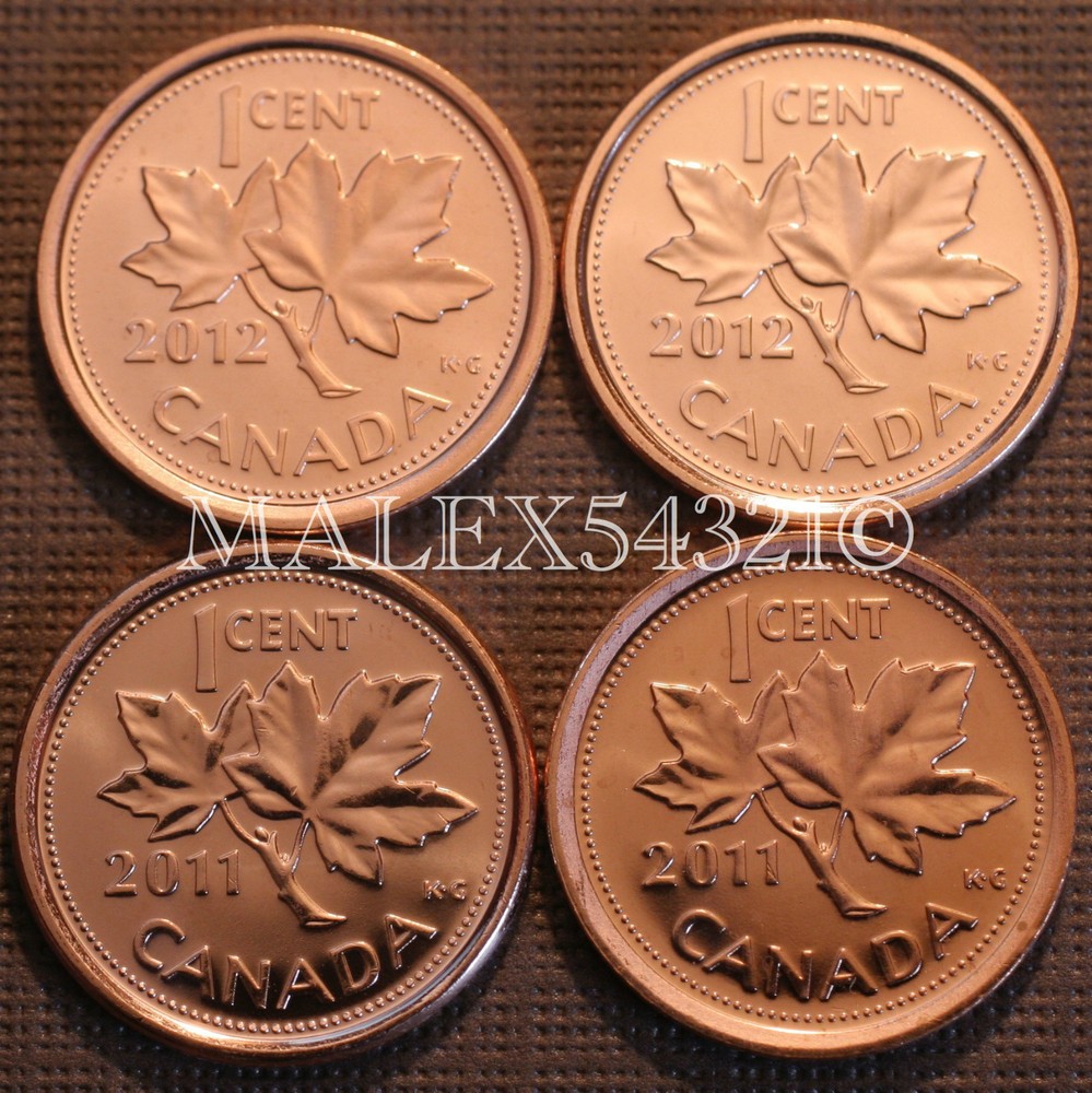 🇨🇦​ CANADA 1 CENT SET 2011 & 2012 UNCIRCULATED
