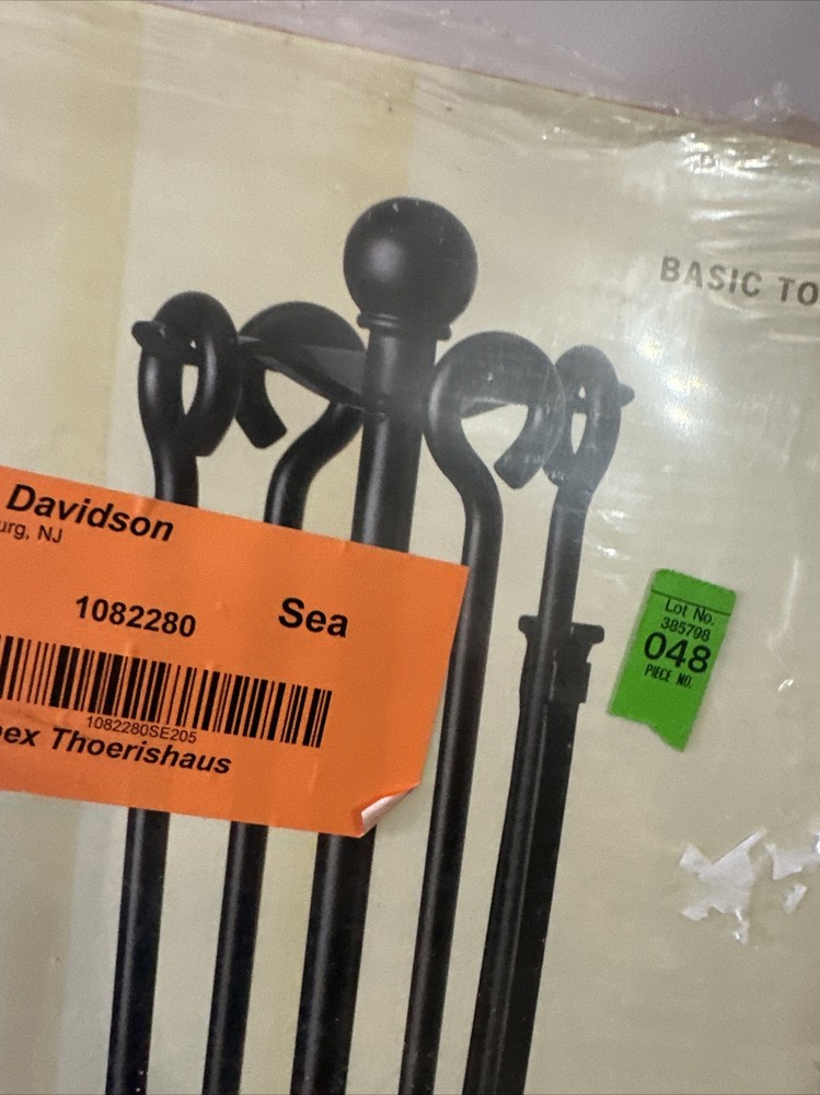 Restore & Restyle Fireplace Tool 5 Pieces Set Hearth Collection Matte Black