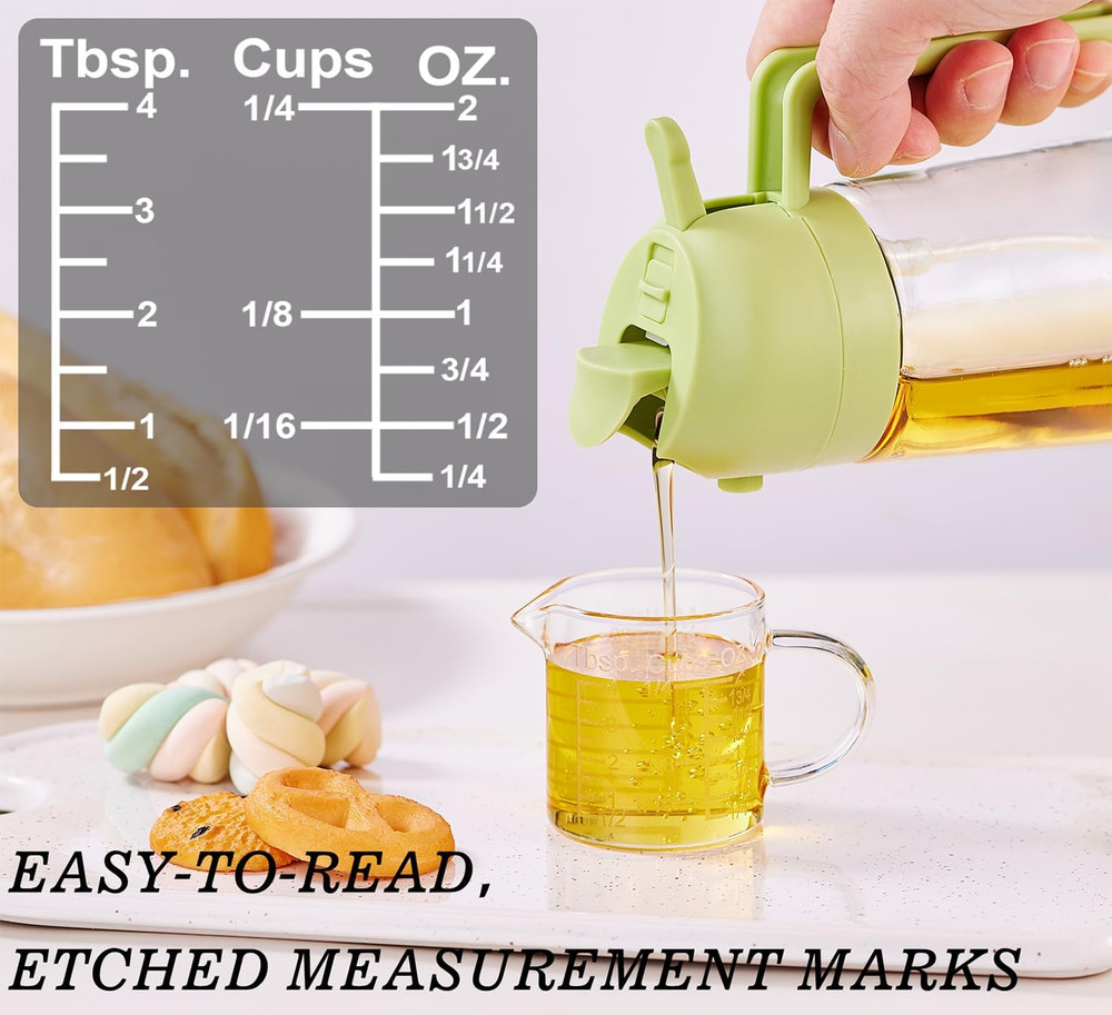 Ackers Etching Scale Measuring Glass -[Insulated Handle | V-Shaped Spout]-Made o