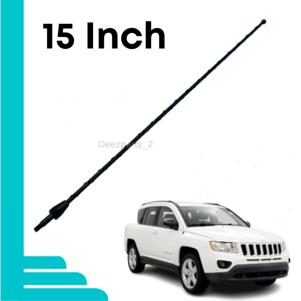 15 Inch Replacement Antenna Black for Jeep Compass 2007-2017