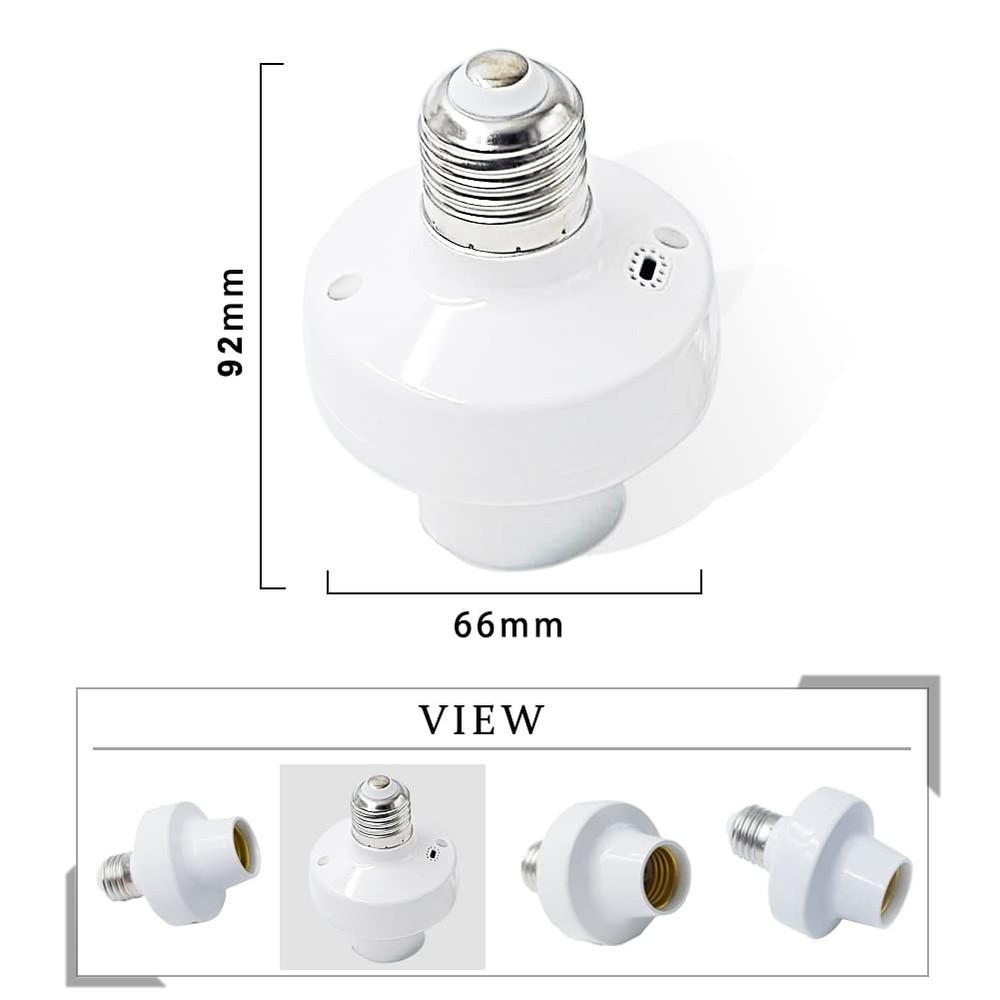 Wi-Fi Smart 2.4G Remote Control Light Socket E26 E27 Bulb Socket Adapter, eWe...