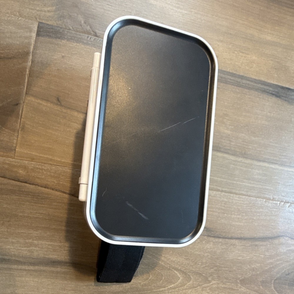 Smartphone VR Headset Black White Plastic Adjustable Strap