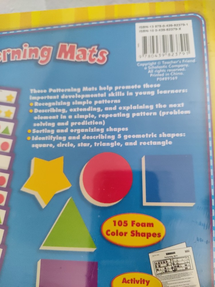 🏵️ Scholastic Patterning Mats Research Based 20 Activities 🟠