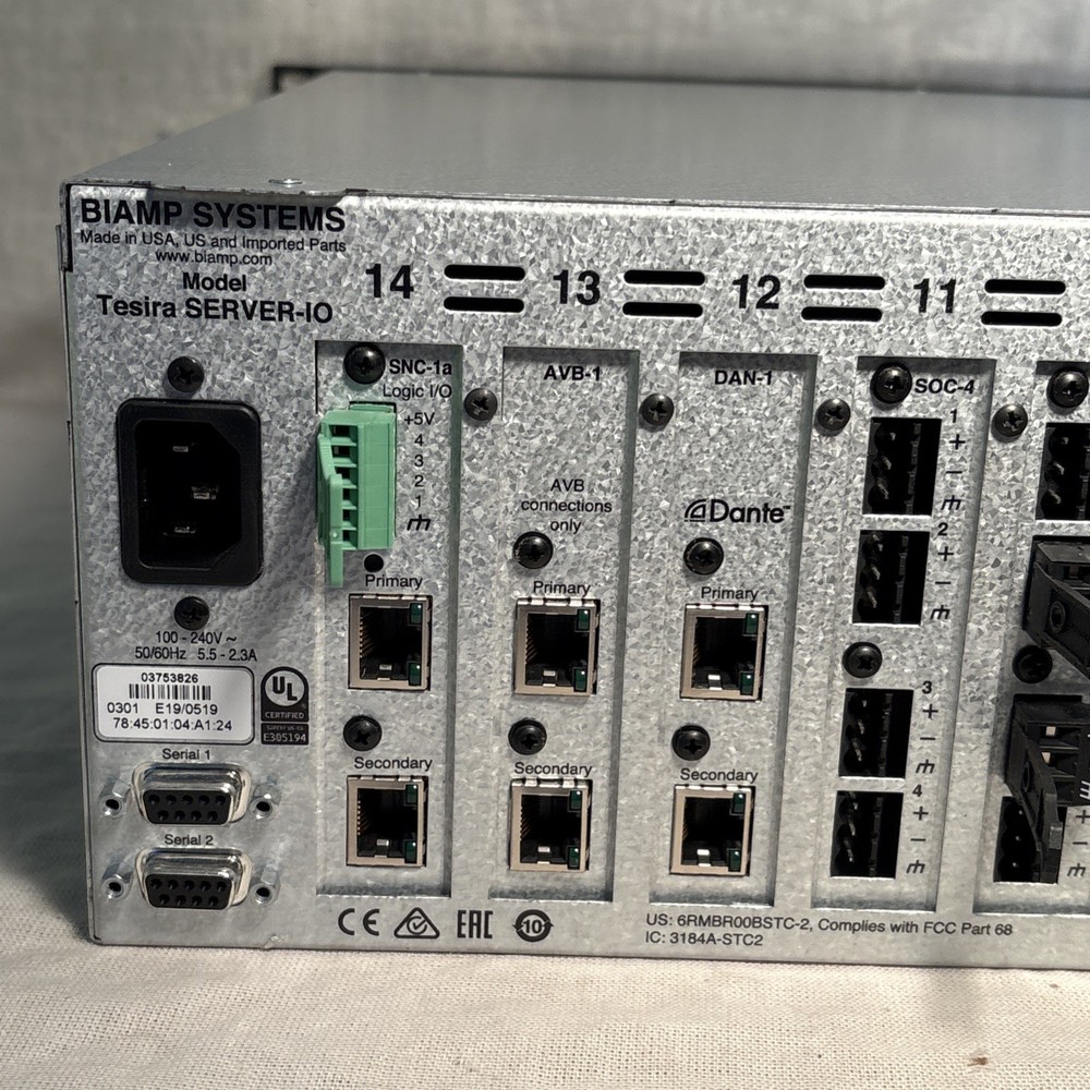 Biamp Systems Tesira SERVER-IO (Lot #1)