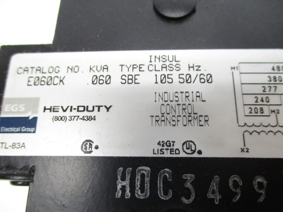 HEVI-DUTY E060CK .060KVA NSMP