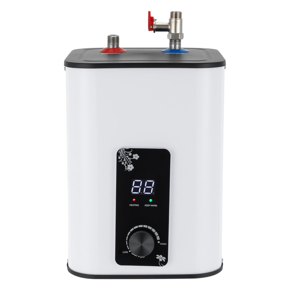 8L Rectangle Electric Mini Tank Water Heater Instant Hot Water Heater 1500W