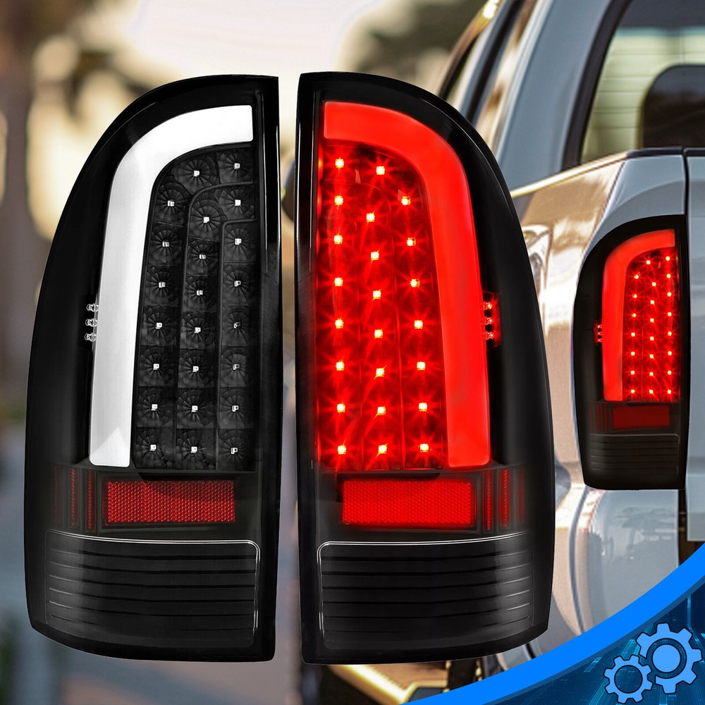 For Toyota Tacoma 2005-2015 Pair LED Tail Lights Brake Rear Lamps W/ Bulbs