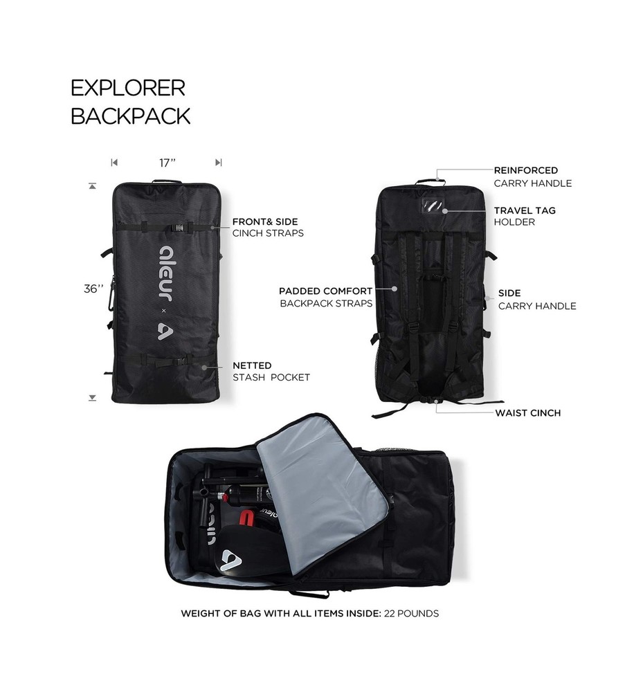 Explorer Inflatable Stand Up Paddle Board Package W Premium SUP Accessories &...