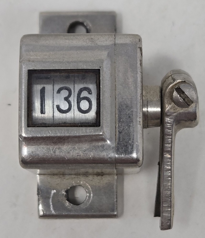 Vintage Veeder 3 Digit Numeric Roller Counter