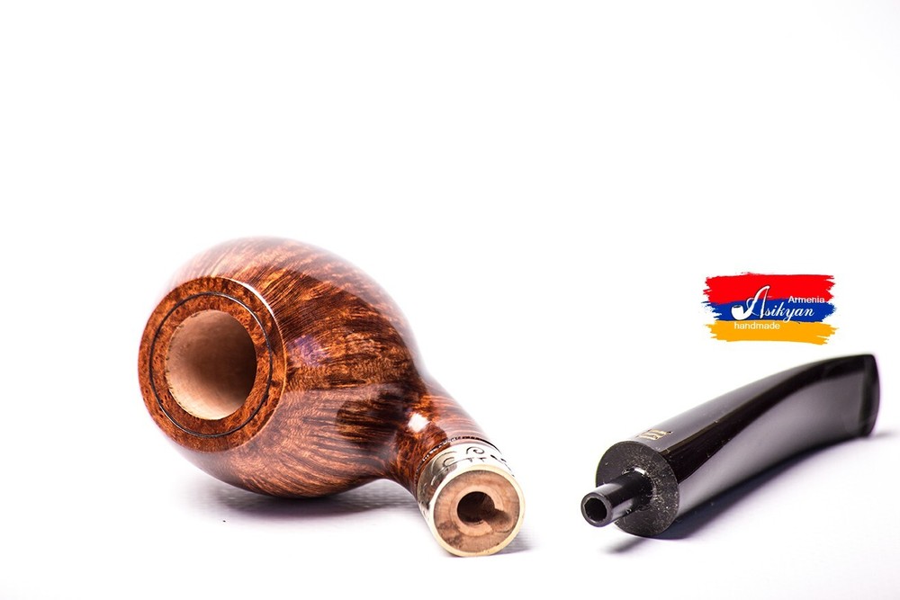 Asikyan Pipe #394/24 Bent Author Smooth Hand Made