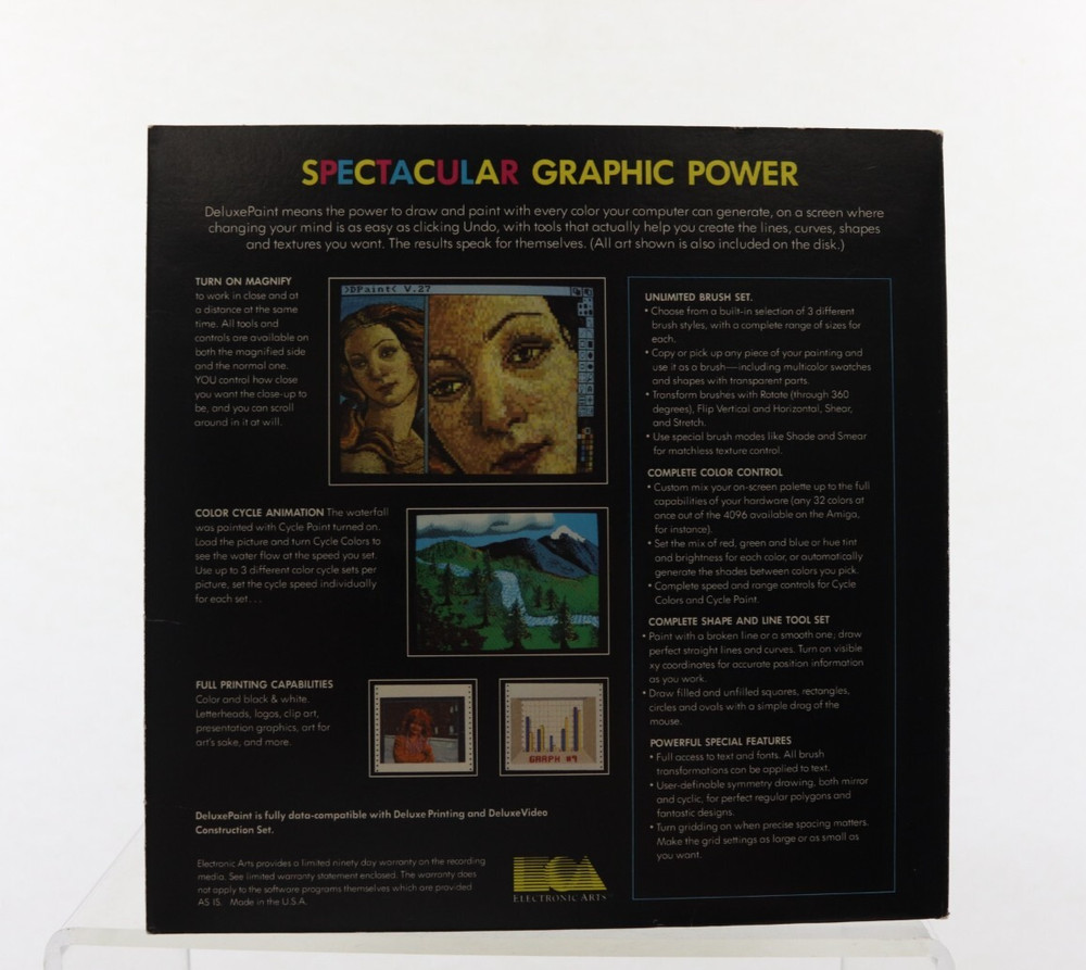 Deluxe Paint Commodore Amiga Electronic Arts 1985