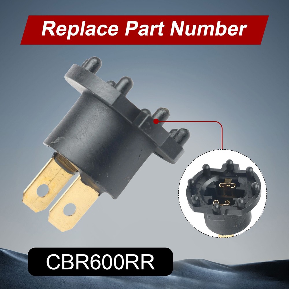 2x Front Headlight Connector Socket Headlight Socket Bulb Socket for Honda