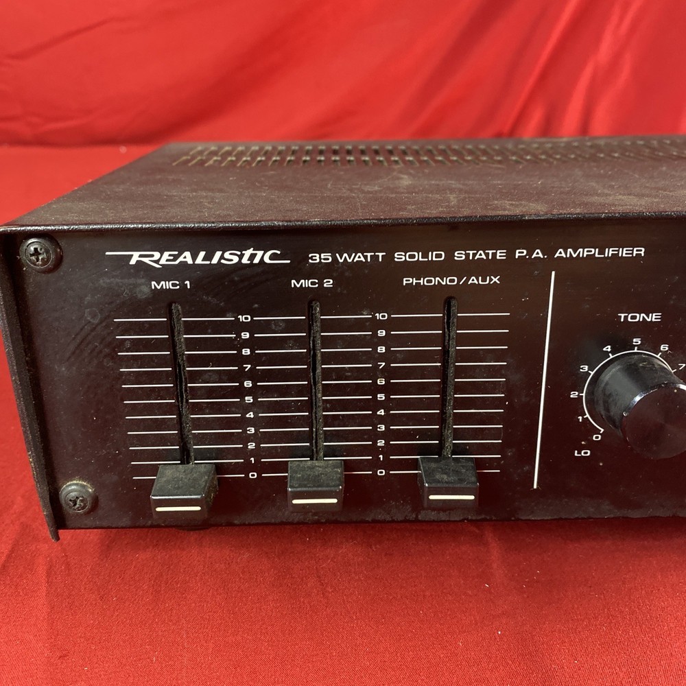 REALISTIC (MPA-35A) SOLID STATE PA AMPLIFIER 35 WATTS