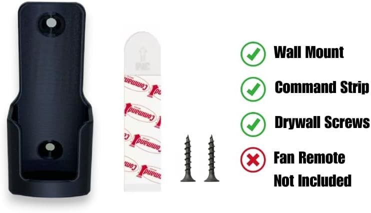 Ceiling Fan Remote Holder Wall Mount Bracket for Hampton Bay Ceiling Fan Remote