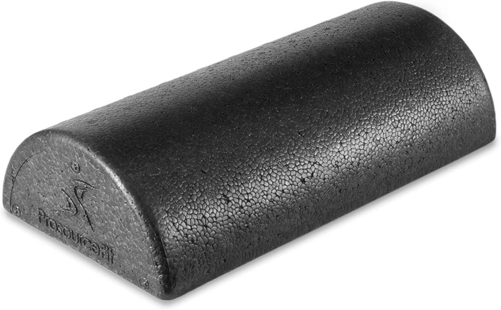 High Density Half Round Foam Roller 12 Inch Extra Support for Stretching Balance