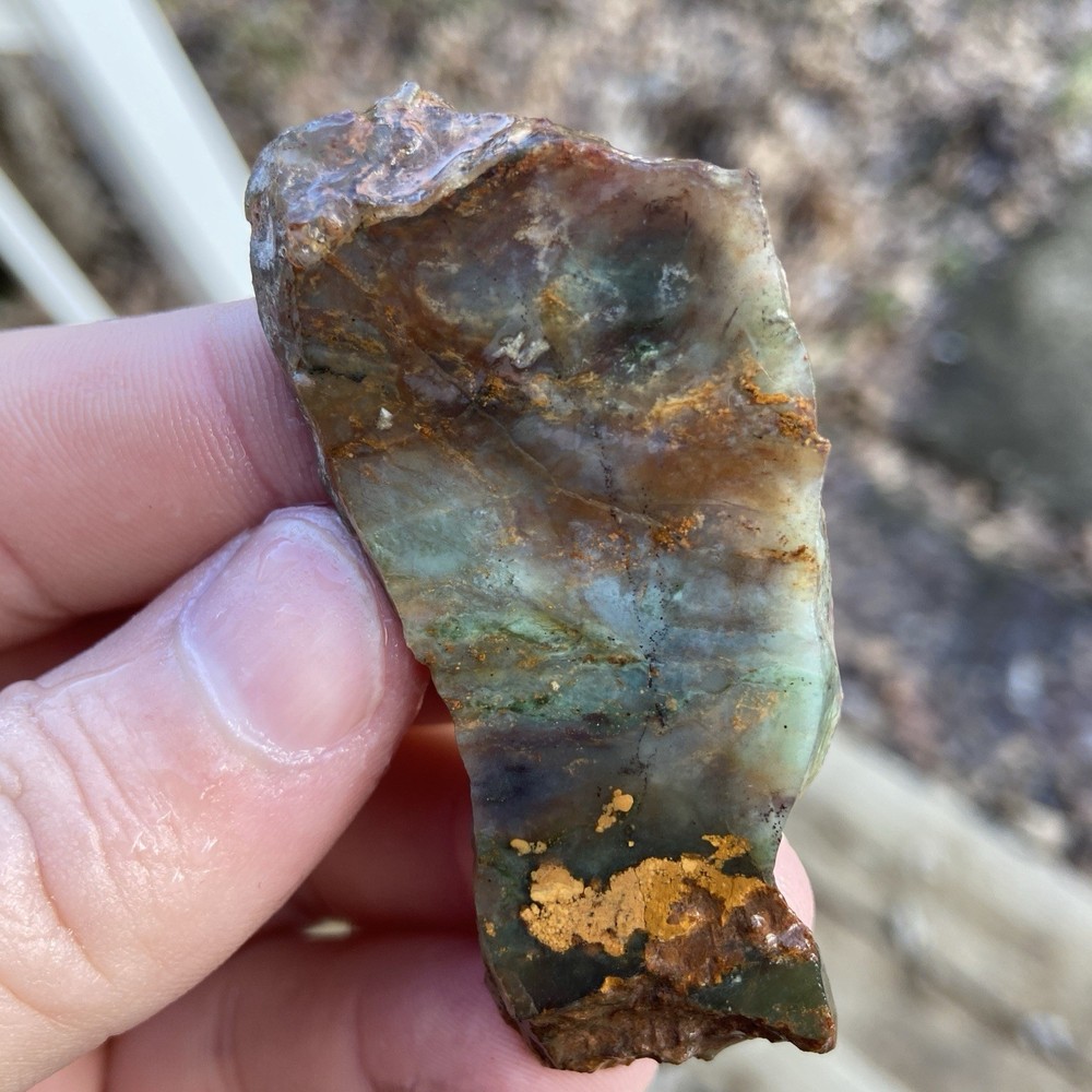 Plasma Agate Rough Lapidary Slab