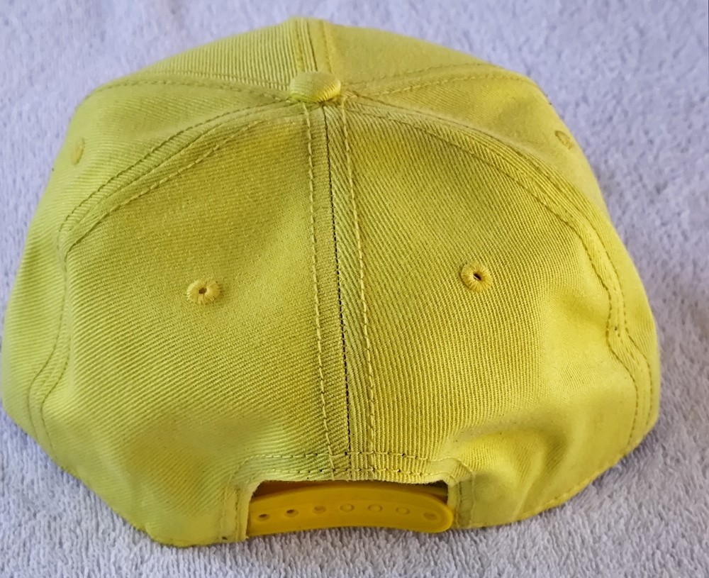 Reverse Flash Logo Flat Bill Snapback Hat Yellow