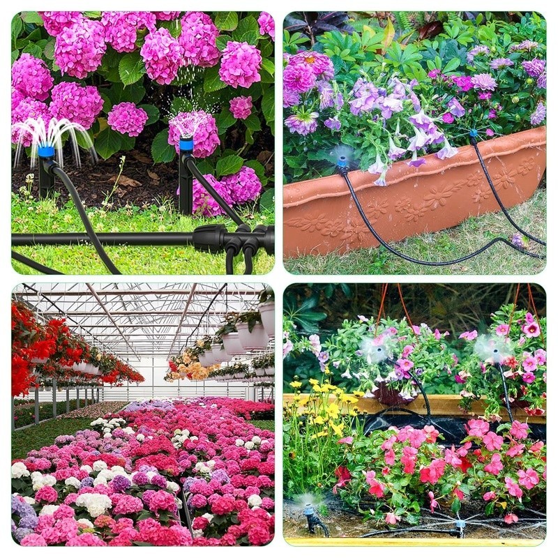 230FT Drip Irrigation Kit Automatic Watering System Easy Install Water Efficient