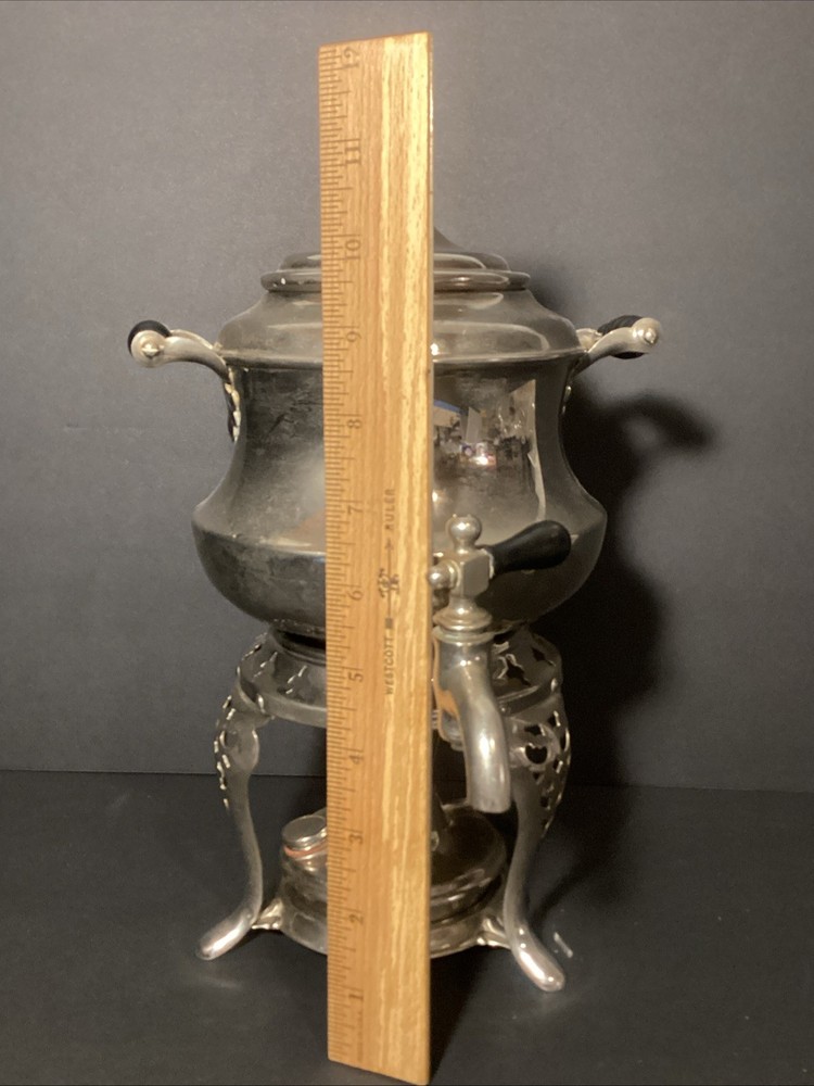 @ Antique Silver Plate Coffee Percolator AS IS Missing Inner Percolator Pc.